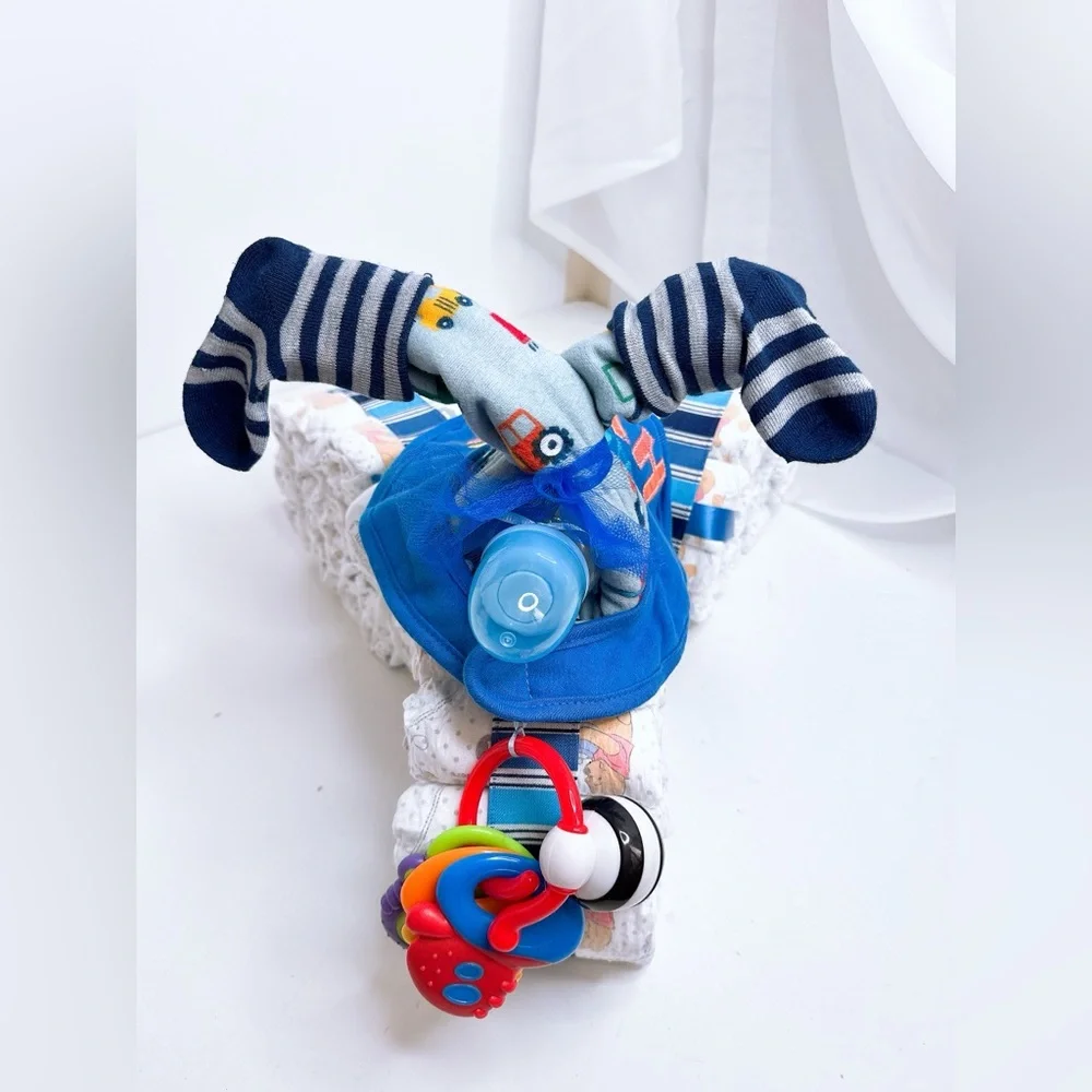Motorcycle Diaper Cake, Baby Shower Gift